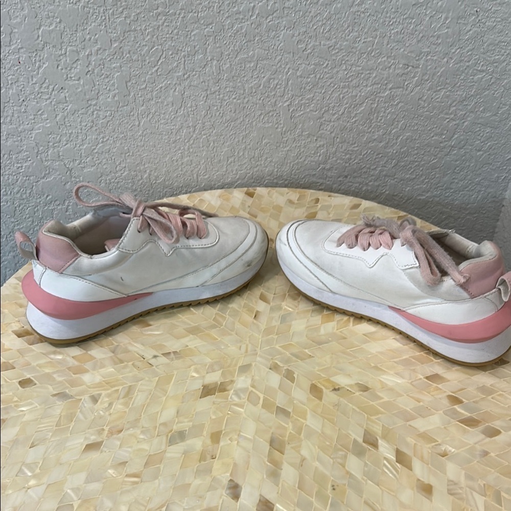 White and Pink Sneakers by Vince Camuto - Picture 5 of 9